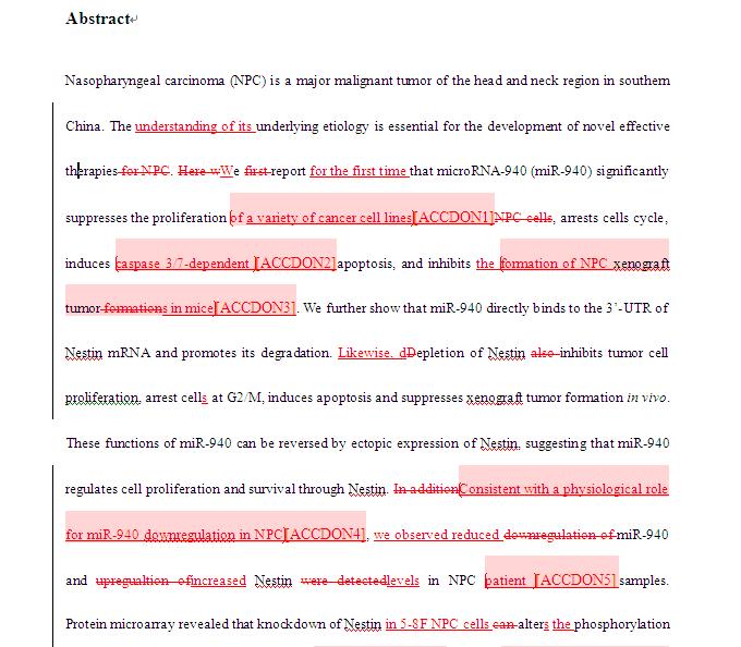 SCI论文润色Cell Death and Disease（2015 IF 5.014）发表案例